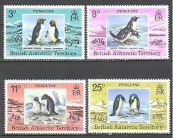 Antarctique Brittanique: Yvert N° 78/81**; MNH; Oiseaux; Birds; Vögel; Manchot - Neufs