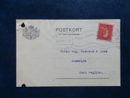 35/858  CP   SUEDE  1929 - Storia Postale