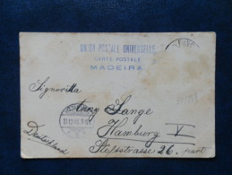 35/889  CP  1905  MADEIRA - Covers & Documents