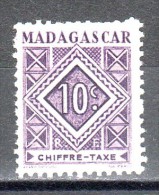 MADAGASCAR - Timbre-taxe N°31 Neuf - Portomarken