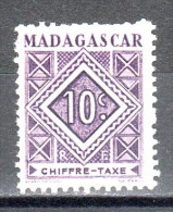 MADAGASCAR - Timbre-taxe N°31 Neuf - Timbres-taxe
