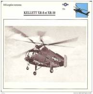 AVIATION FICHE TECHNIQUE HELICOPTERE TERRESTRE KELETT XR.8 ET XR.10 U.S.A. REF 12077 - Avions