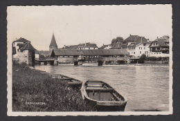 SWITZERLAND - Bremgarten, Aargau, Damaged Stamps, Old Postcard - Bremgarten