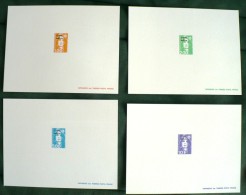 SAINT PIERRE ET MIQUELON. (Yvert 523/26) EPREUVES DE LUXE ** (Sheet Of Luxe) - Unused Stamps