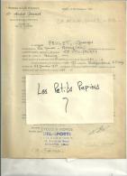 01 - Ain - LA NEUVE-BOURG - Contrat Coureur Cycliste - PEULET Georges - 1951 - Ciclismo