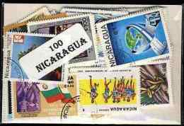 NICARAGUA Lot De 100 Timbres Tous Differents Neufs Et Oblitérés. Satisfaction Assurée - Nicaragua