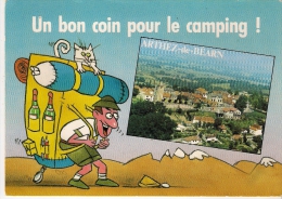CPSM .  ARTHEZ DE BEARN ...UN BON COIN POUR LE CAMPING ..Illustration ...BE .. - Arthez De Bearn