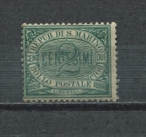 San Marino  1877 Sc #1 MI #1  MH  Cv $35.00 - Ongebruikt