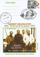 ERNEST SHACKLETON, EXPLORER, QUEST SHIP, CM, MAXICARD, CARTES MAXIMUM, 2012, ROMANIA - Esploratori