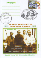 ERNEST SHACKLETON, EXPLORER, QUEST SHIP, CM, MAXICARD, CARTES MAXIMUM, 2012, ROMANIA - Exploradores