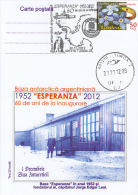 ANTARKTIK EXPLORER, ESPERANZA BASE, PENGUINS, SHIP, CM, MAXICARD, CARTES MAXIMUM, 2012, ROMANIA - Explorateurs