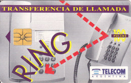 Argentina, ARG-TLC-035?,  Transferencia De Llamada - Ring, 2 Scans.  03/95, 400.000 - Argentina