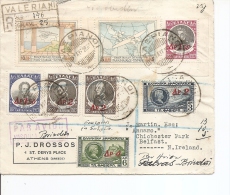 Grèce ( Lettre Recommandée Par Avion De 1932 Vers L'irlande à Voir) - Covers & Documents