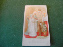 A-5-2-107 Souvenir Communion Image Pieuse Marie Rose Collige Jumet Chef Lieu 1930 - Kommunion Und Konfirmazion