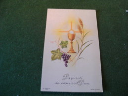 A-5-2-107 Souvenir Communion Image Pieuse Marie Claire Delbart Gerpinnes Flaches 1964 - Kommunion Und Konfirmazion