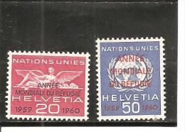 Suiza-Switzerland Nº Yvert Servicio 408-09 (MNH/**) - Officials