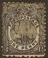 FIJI 1891 1d Black P11x12 SG 93 U YY151 - Fiji (...-1970)