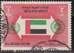 U.A.E. United Arab Emirates Used 1981, National Day 2d, United Nations Emblem, UN,  UAE - Emirats Arabes Unis (Général)