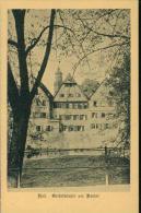 Schwäbisch Hall Giebelhäuser Wohnhäuser An Der Kocher Mit Kirche Um 1920 - Schwaebisch Hall