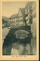 Schwäbisch Hall Brücke Der Steinerne Steg Geschäft Friedrich Seisse Um 1920 - Schwaebisch Hall