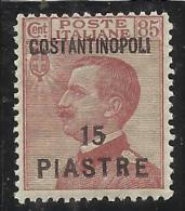 LEVANTE COSTANTINOPOLI 1923 7,20 SU 60C MNH BEN CENTRATO - European And Asian Offices