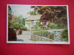 CPSM PHOTO ANGLETERRE    DOVE COTTAGE GRASMERE  ( Home Of Wordsworth 1799 1808 ) VOYAGEE  1953 TIMBRE - Grasmere