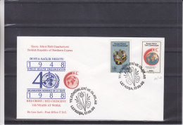 Santé - WHO - OMS - Croix Rouge - Chypre Turque - Lettre De 1988 - Storia Postale