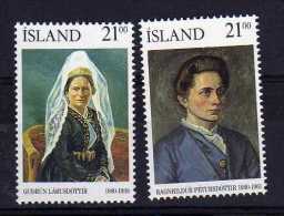 Iceland - 1990 - 110th Birth Anniversaries - MH - Ongebruikt