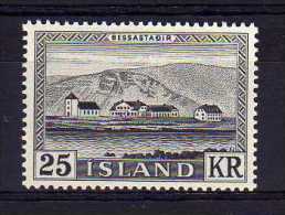 Iceland - 1957 - 25Kr Presidential Residence - MH - Ungebraucht