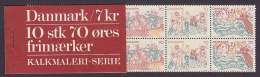 Denmark 1973 MH-MiNr. 24 Kalkmalereien S14 10 Stamps In Booklet Perfekt MNH** Value € 32,00 - Libretti