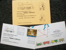 Busta CON BUSTA E CARTONCINO Per TRENO D´EPOCA FNM FERROVIE NORD MILANO - Trenes