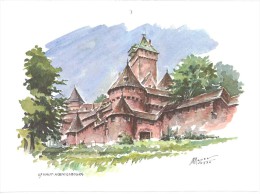 Autres Collections - REPRODUCTION - Haut Koenigsbourg D´après Une Aquarelle De Meyer  De1976 - Wasserfarben