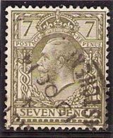 1912-22 George V 7 Pences Gris Obl Yvert 148 - Ohne Zuordnung