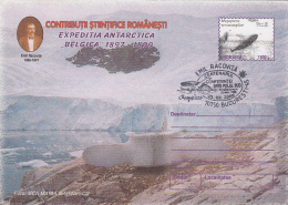 EMIL RACOVITA, EXPLORERS, BELGICA MISSION, SHIPS, WHALES, COVER STATIONERY, ENTIER POSTAL, 2000, ROMANIA - Esploratori