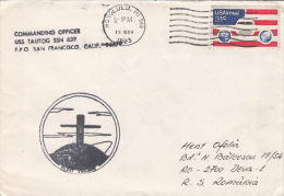 USS TAUTOG SUBMARINE, SPECIAL POSTMARK ON COVER, 1983, USA - Sottomarini