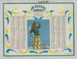 Almanach Des Postes Et Télégraphes De  1953, Dept Seine Et Marne 77 - Tamaño Grande : 1941-60