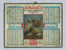 Almanach Des PTT De  1952 - Tamaño Grande : 1941-60