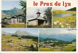 LE PRAZ DE LYS (Hte-Savoie) Multivues église Lac Vue Générale Panoramique (circulé 1994 Taninges Cf Détails 2scan) MW551 - Taninges