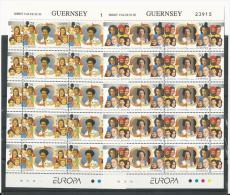 Guernesey: Europa 96 - 701/ 702 En 2 Feuillets ** - 1996