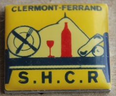 S.H.C.R. - CLERMONT FERRAND - BOUTEILLE - VERRE - COUVERTS - ASSIETTE -        (6) - Verenigingen