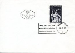 AUTRICHE. N°937 Sur Enveloppe 1er Jour (FDC) De 1961. Mercure. Banque Pour Le Développement. - Mythologie