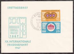 Germany DDR 1967 Sport Cycle Race FDC - Briefe U. Dokumente