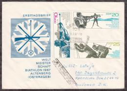 Germany DDR 1967 Sport Biathlon FDC - Briefe U. Dokumente