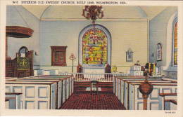 Delaware Wilmington Interior Old Swedes' Church Curteich - Wilmington
