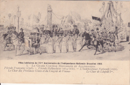 Bruxelles. -  Fêtes Jubilaires Du 75me Anniversaire De L´Indépendance Nationale Bruxelles 1905 Naar Evere - Fêtes, événements