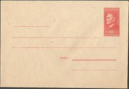 YUGOSLAVIA - JUGOSLAVIA - PS Mi. U7 II - TITO - HRVATSKA - 1949 - Brick Color - Entiers Postaux