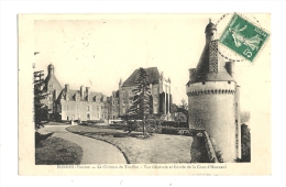 Cp, 86, Bonnes, Le Château De Touffou, Vue Générale Et Entrée De La Cour D'Honneur, Voyagée 1912 - Other & Unclassified