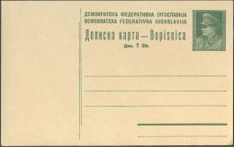 YUGOSLAVIA - JUGOSLAVIA - PS Mi. P101  Type I - TITO - 1945 - Interi Postali