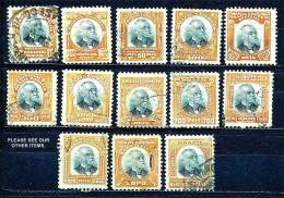 BRAZIL 1906 FIRST OFFICIALS Complete SET SC#O1-13 VF USED (rd027) - Oblitérés