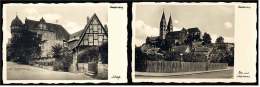 2 X Quedlinburg / Harz  ,  Schloß  +  Dom Mit Schlossterrasse  -  Ansichtskarten Ca.1940    (2179) - Quedlinburg